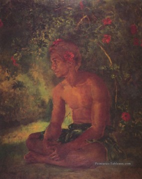 Maua a Samoan John LaFarge Peinture à l'huile